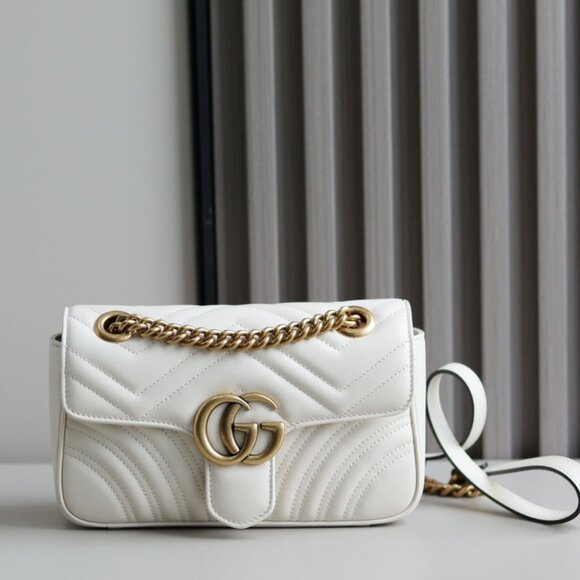 Gucci gg marmont small white - Picture 1 of 9